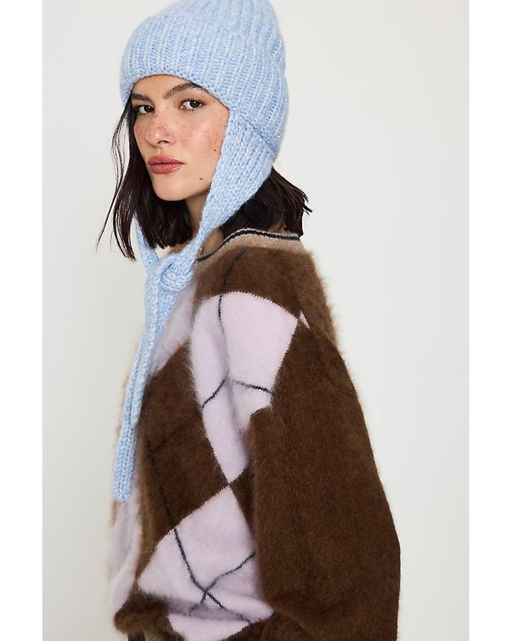 By Anthropologie Blue Beanie Bonnet