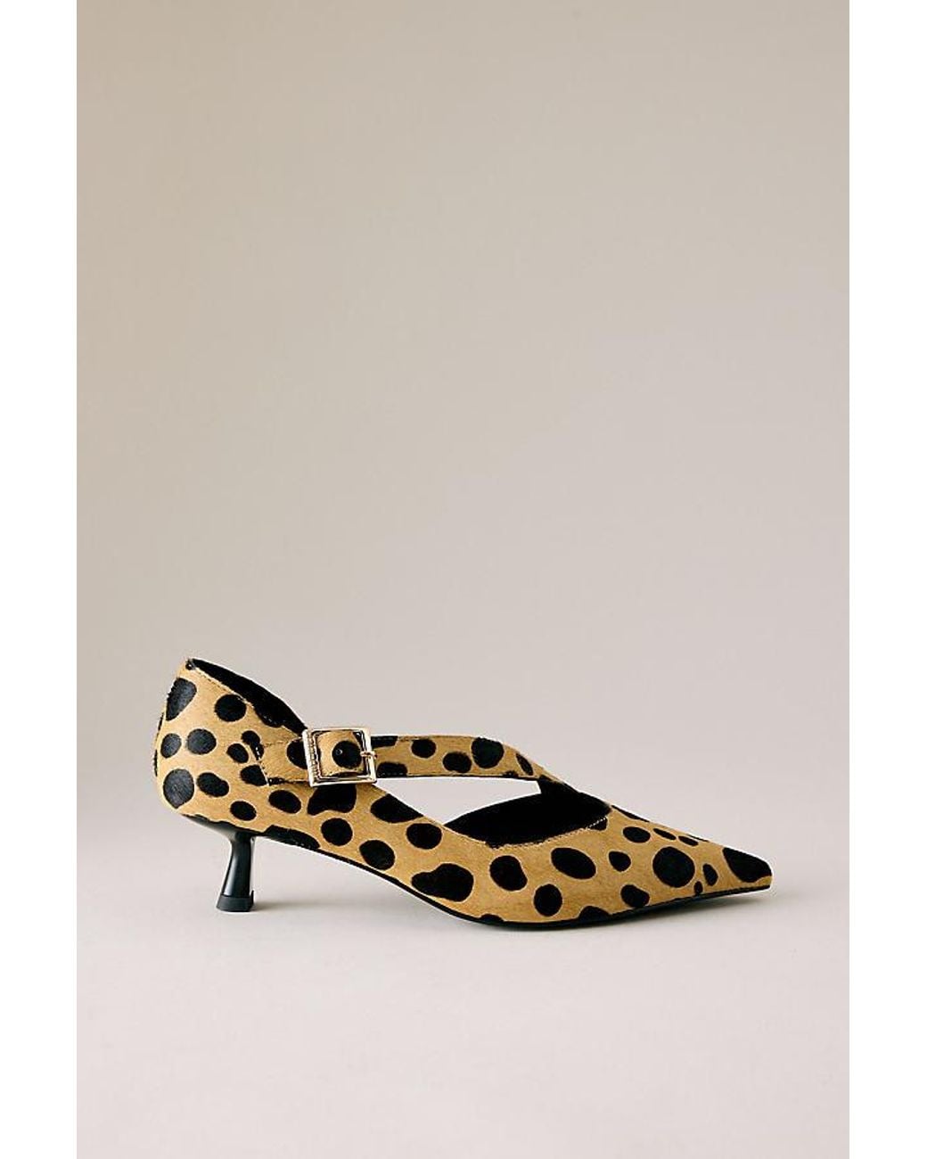 Bibi Lou Black Anouk Faux-Pony Fur Pumps