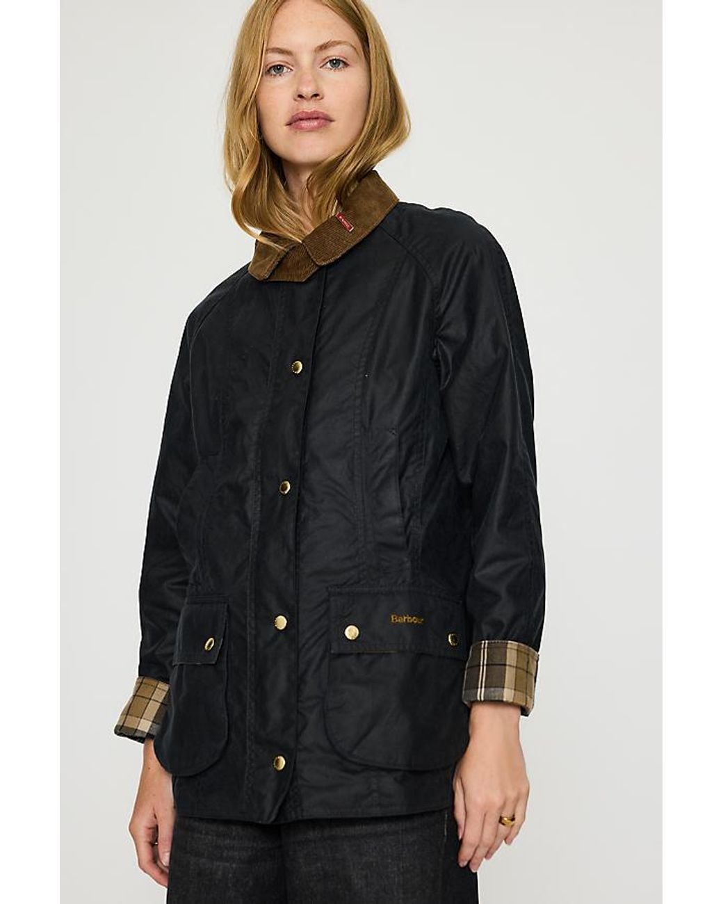 Barbour Black Icons Beadnell 100% Waxed Cotton Jacket
