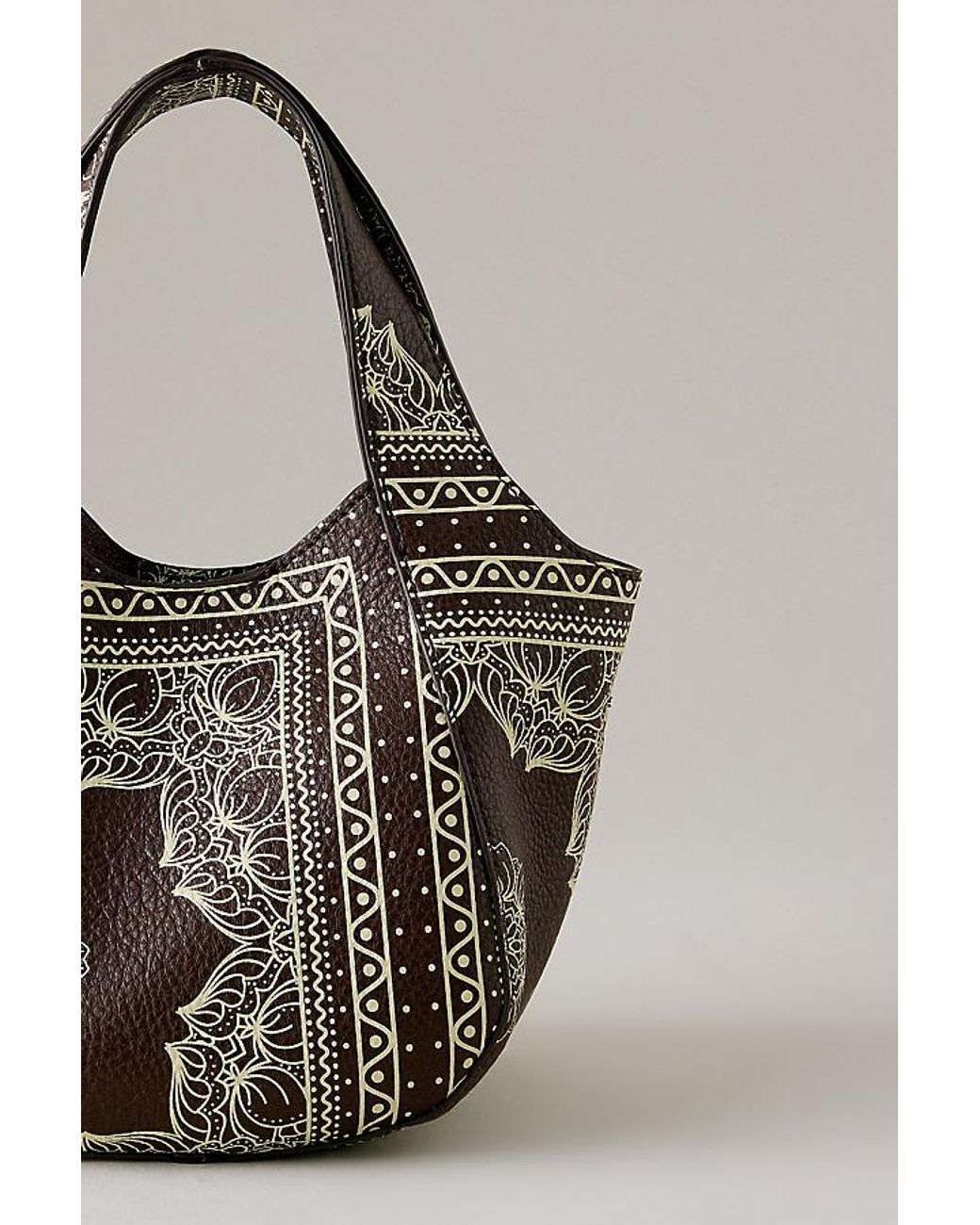 By Anthropologie Brown Sonia Mini Slouchy Tote Bag