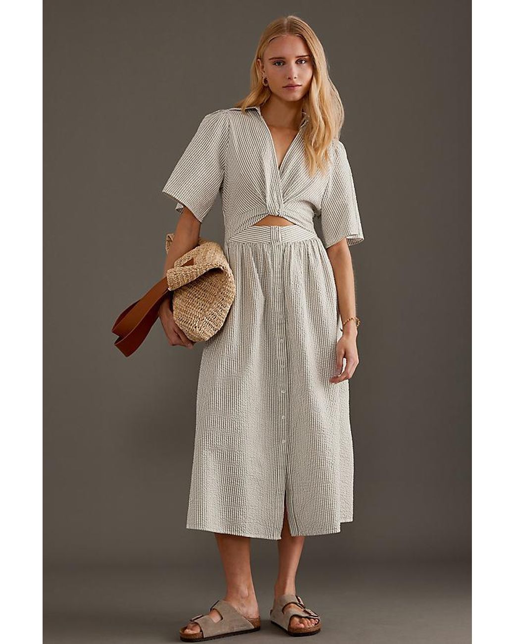 knee length dresses for ladies Vittoria Lace Midi Dress 2XL