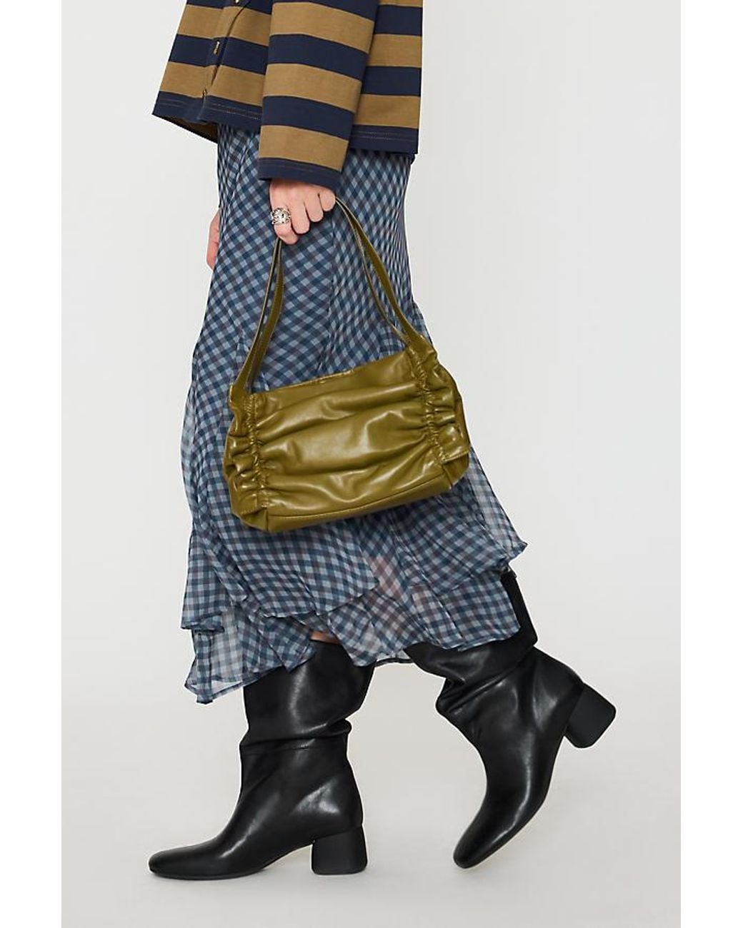 Vagabond Black Vagabond Livia Leather Scrunch Boots