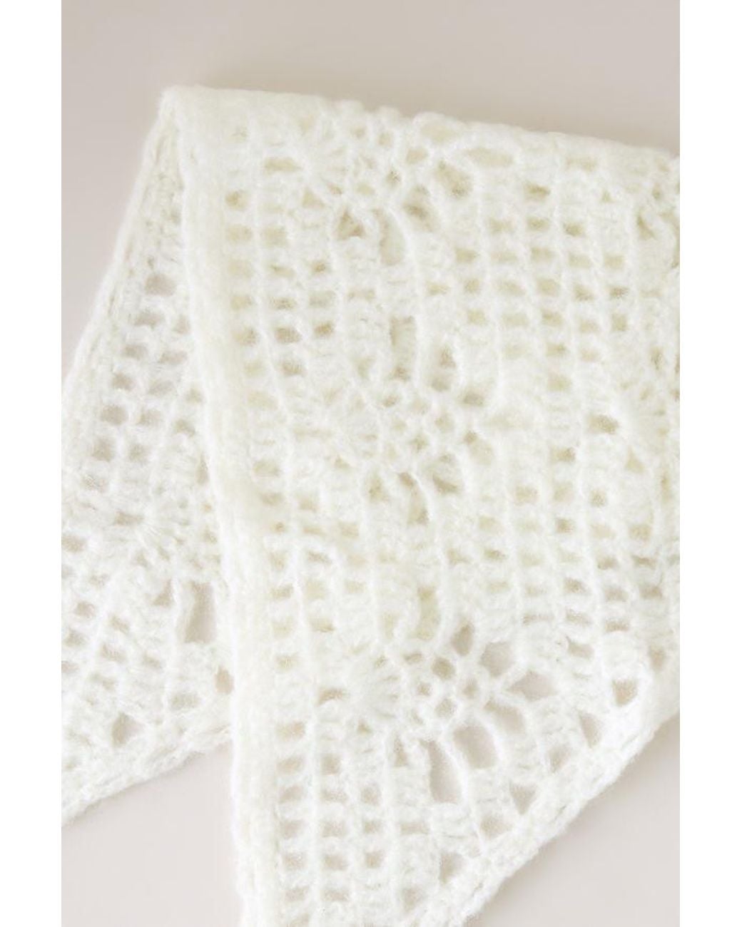 By Anthropologie Natural Knitted Headscarf