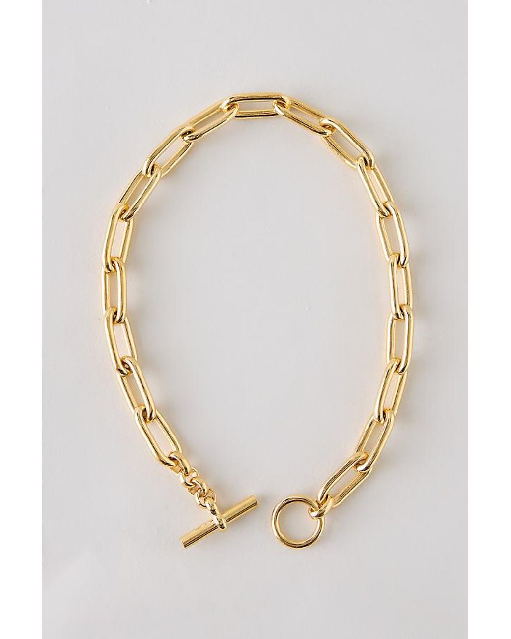 Tilly Sveaas White Plated Oval Link Bracelet