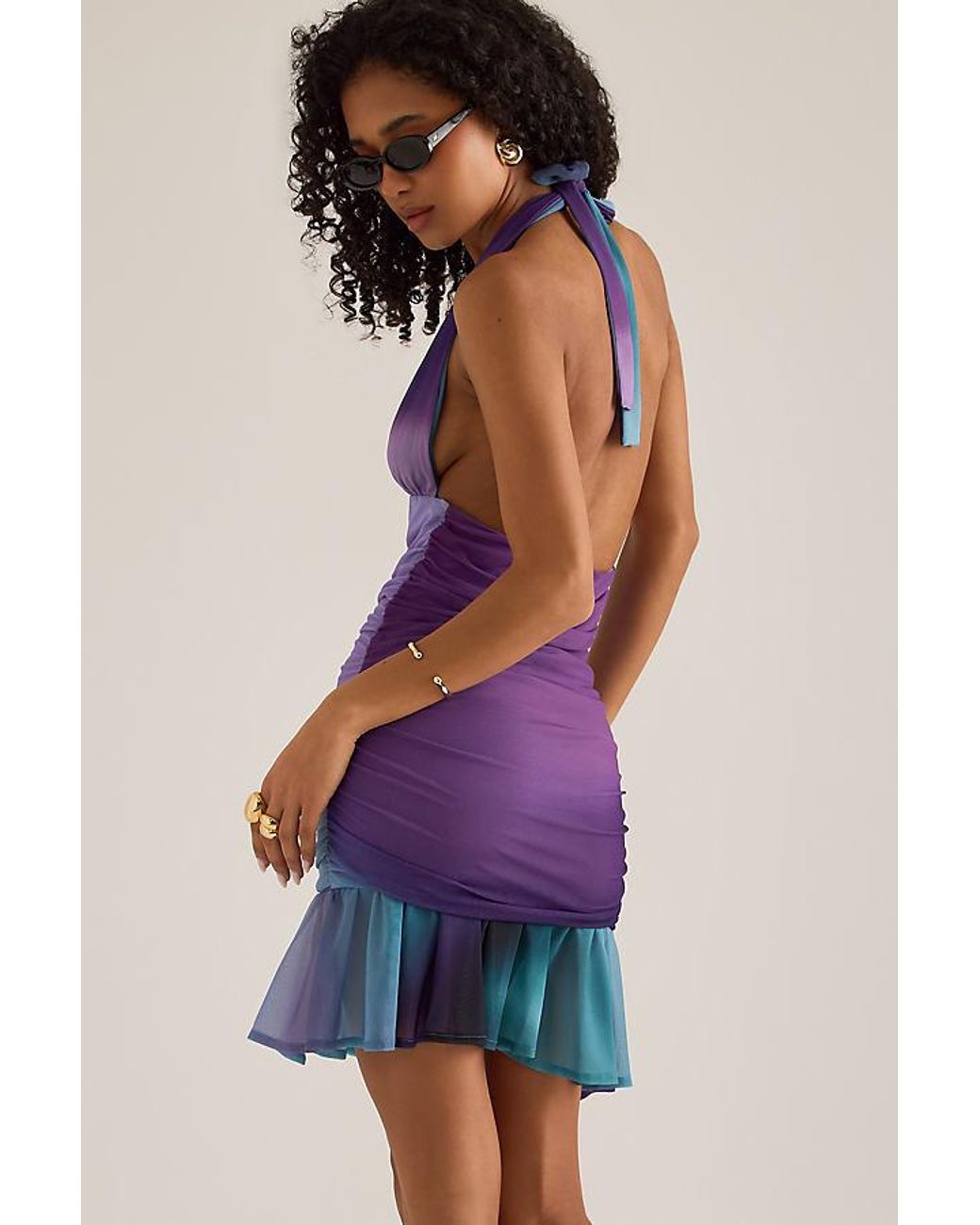 Feners Blue Solita Mini Dress