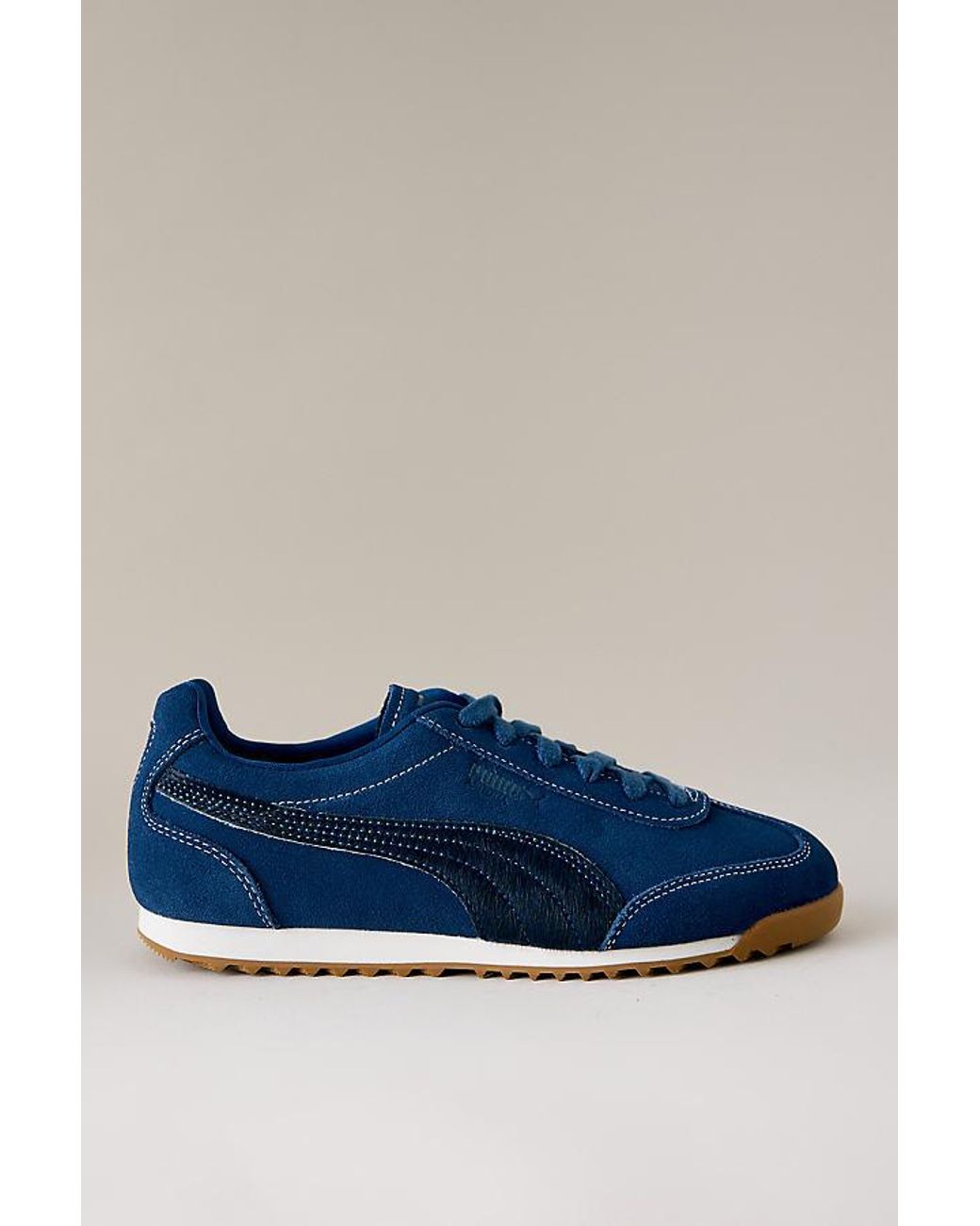 PUMA Blue Arizona Pony Hair Suede Trainers