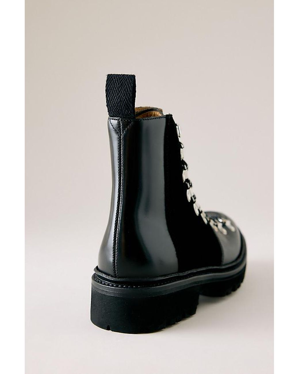 GRENSON Black Nanette Hiker Boots