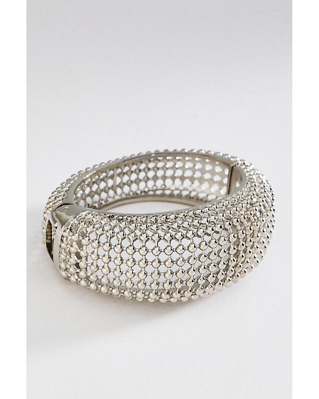 By Anthropologie Metallic Statement Hinge Bangle
