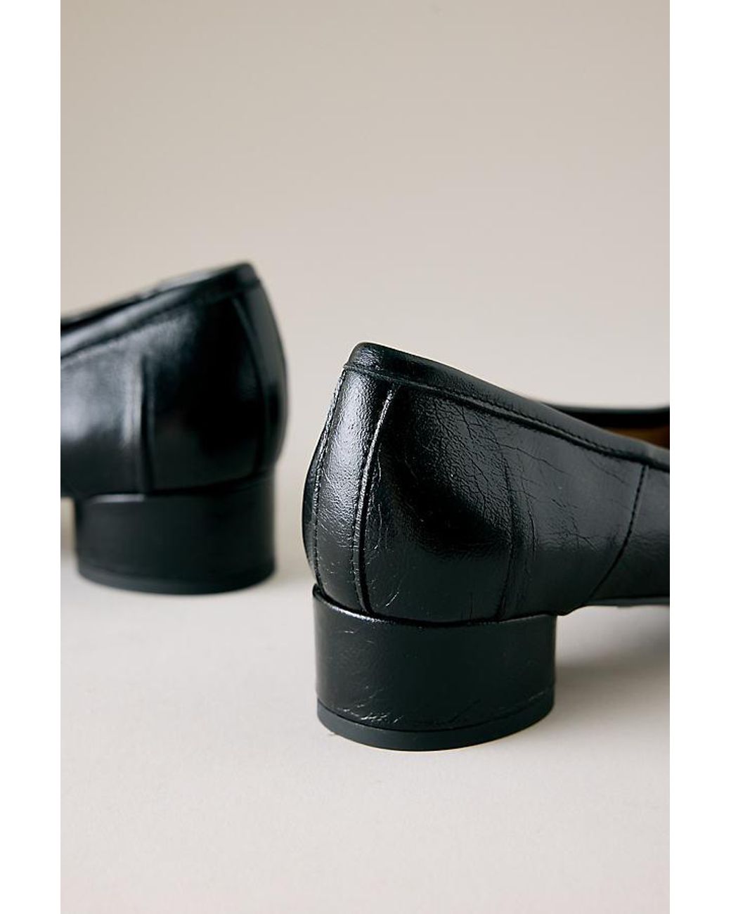 Bibi Lou Black Split-Toe Ballet Heels