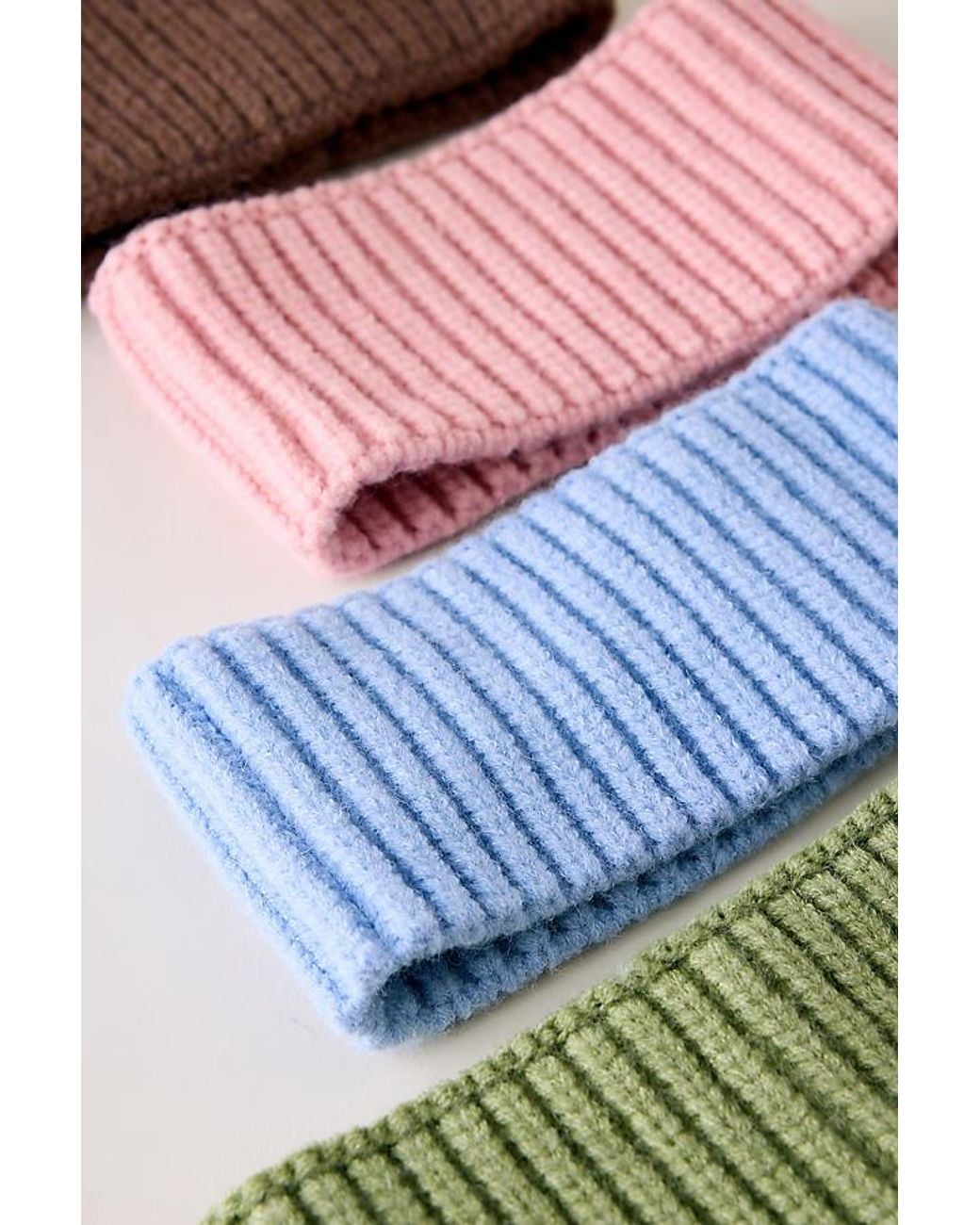 By Anthropologie Blue Knitted Headband