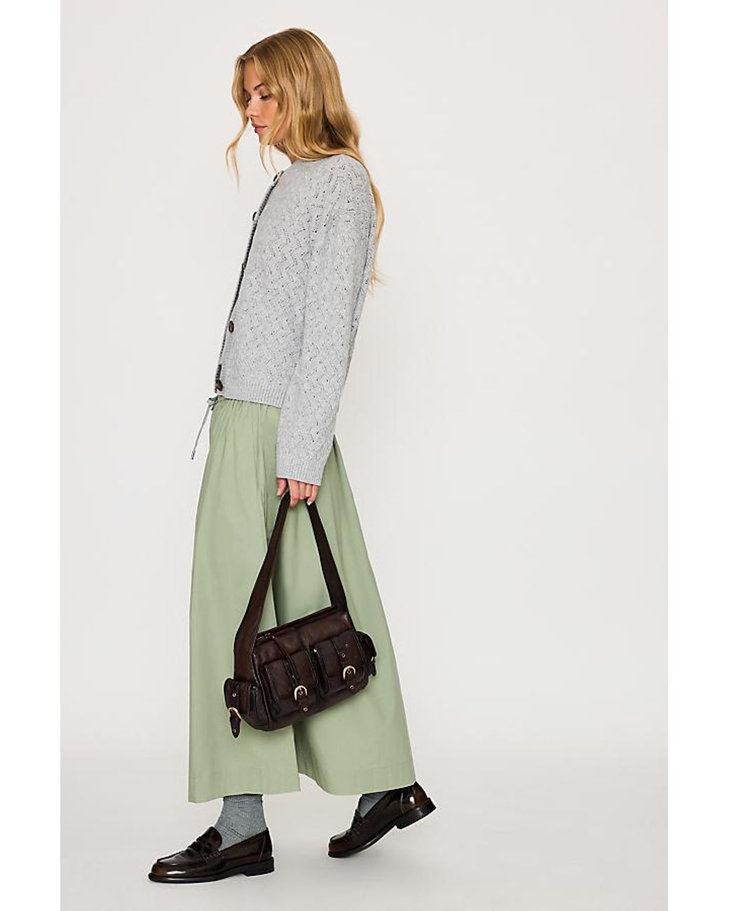 Varley Green Cambria Midi Skirt