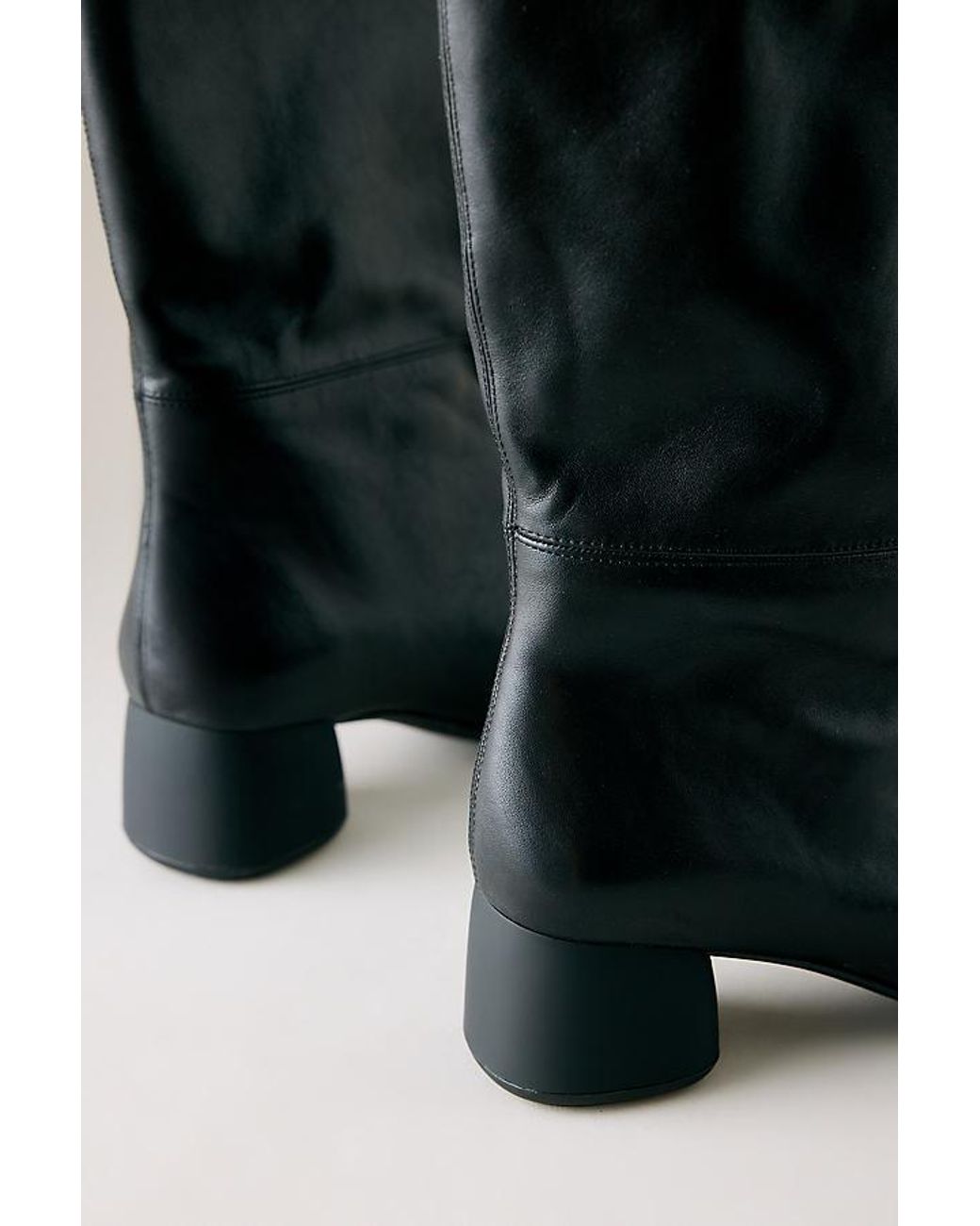 Vagabond Black Vagabond Livia Leather Scrunch Boots