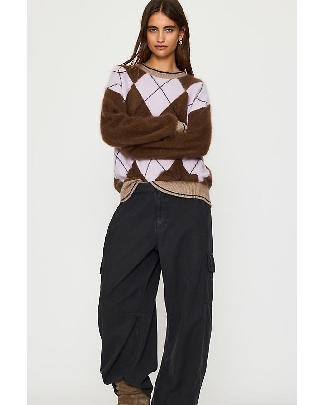 By Anthropologie Blue Bea Wide-Leg Cargo Pants