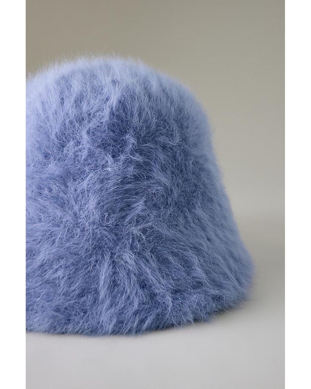 By Anthropologie Blue Brushed Cloche Hat