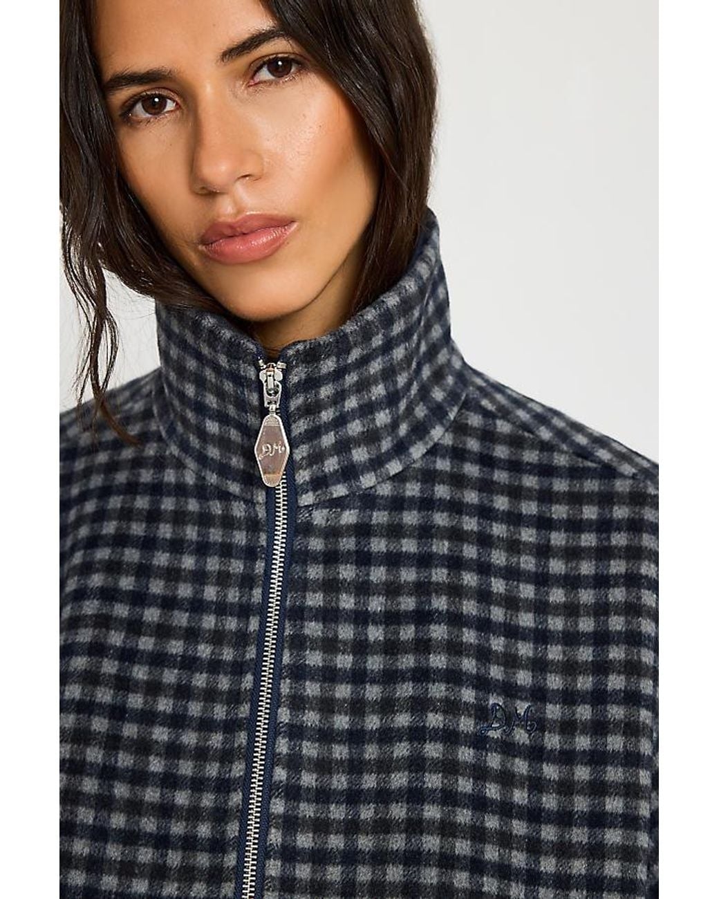 Damson Madder Blue Pixie Wool-Blend Bomber Jacket