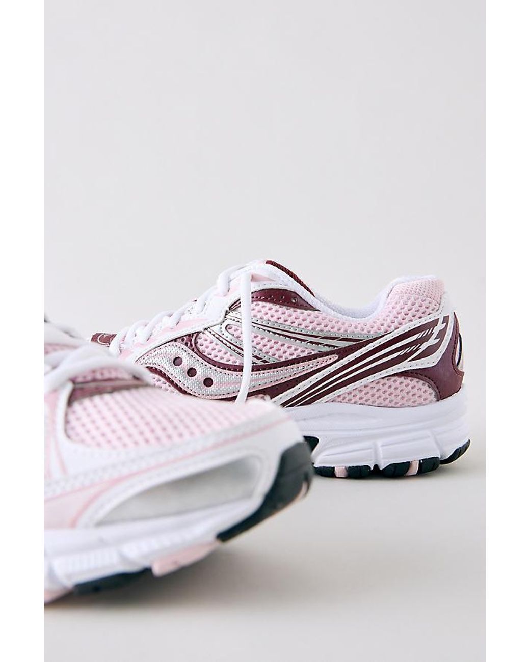 Saucony Pink Grid Legacy Trainers