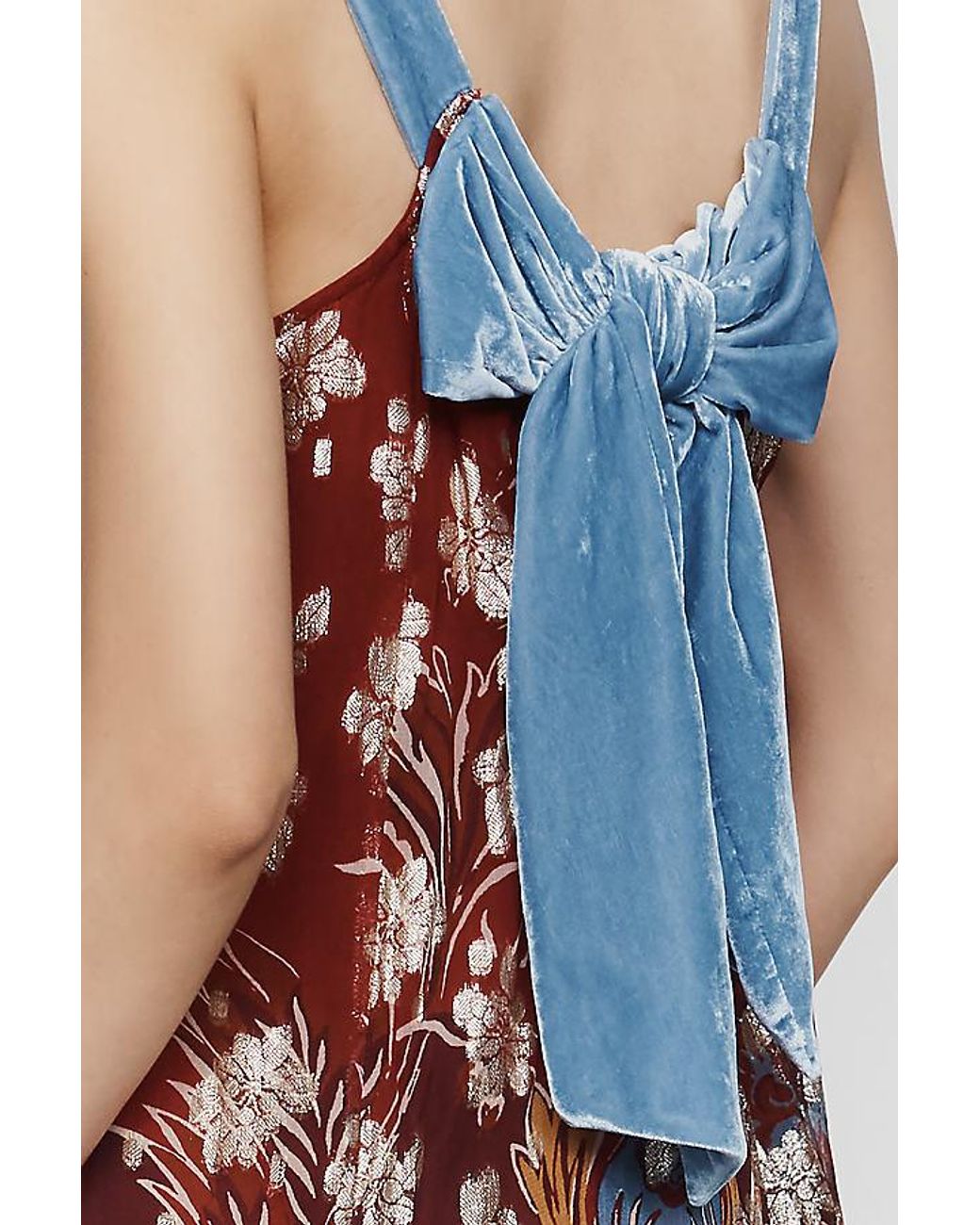 By Anthropologie White @Loverlygrey X Anthropologie Ramona Floral Tiered Midi Dress