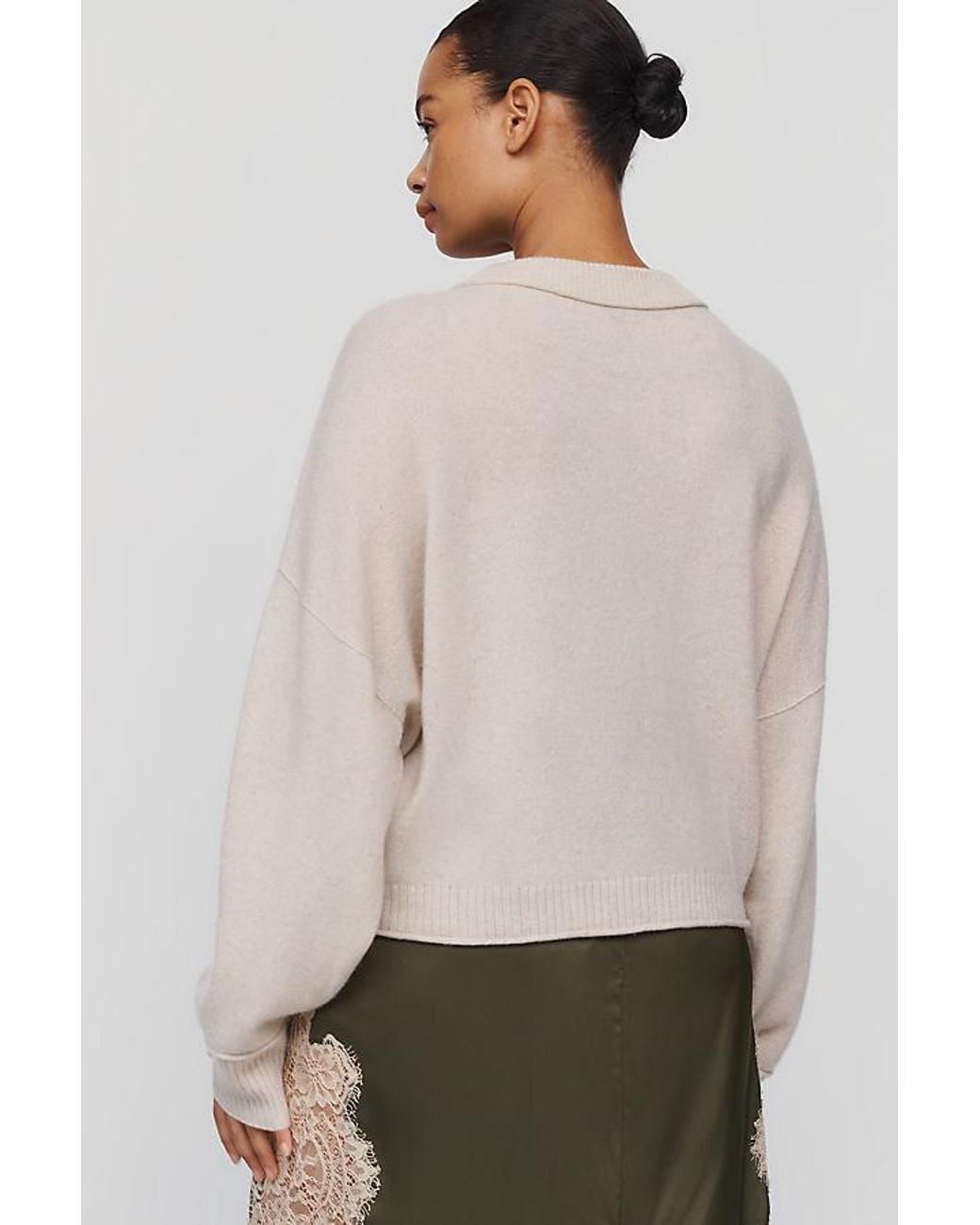 By Anthropologie Multicolor The Goldie Cashmere Long-Sleeve Crew-Neck Jumper