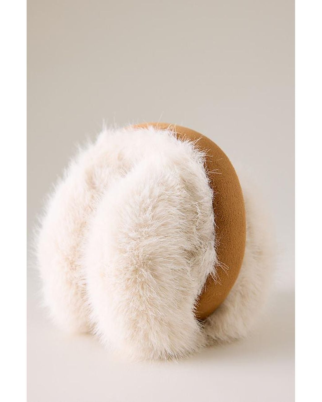 By Anthropologie Natural Faux-Suede Earmuffs