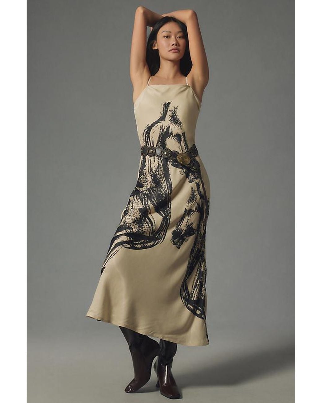 deep v lace maxi dress Farida Peach Lace Maxi Dress - US 8