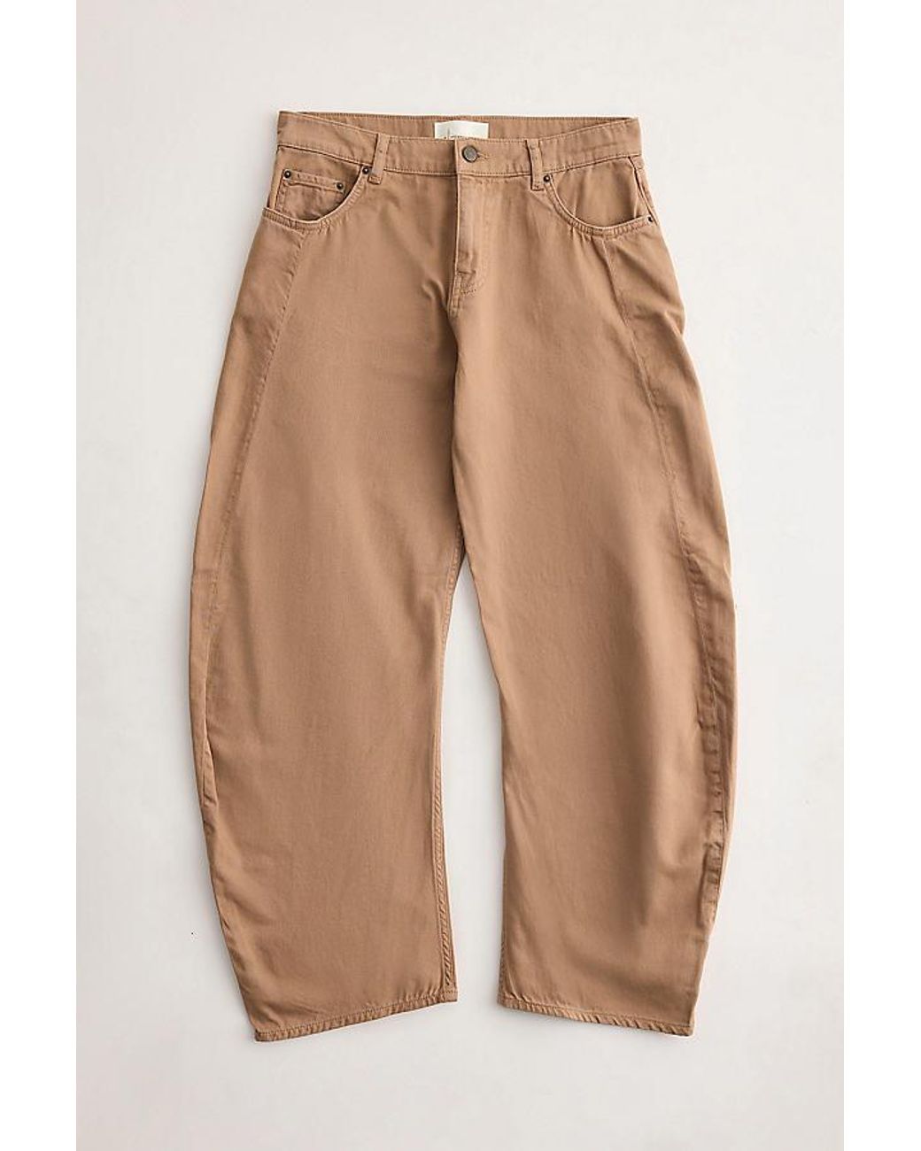 By Anthropologie Green The Mollie Low-Rise Barrel Jeans