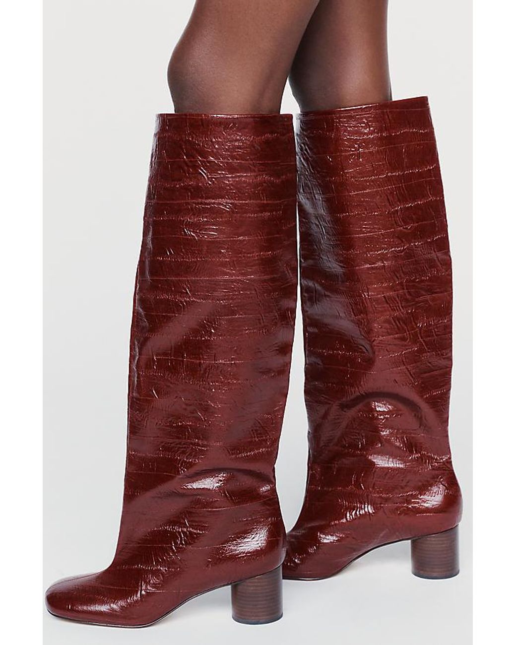 Maeve Brown Tall Straight Boots