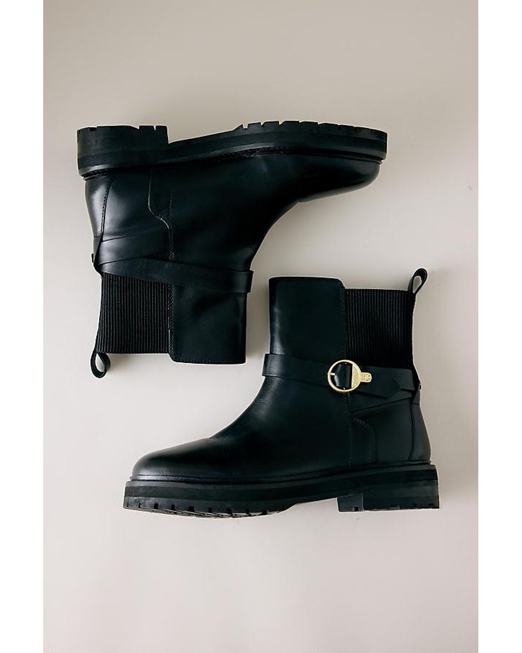 Barbour Black Alexandra Leather Ankle Boots