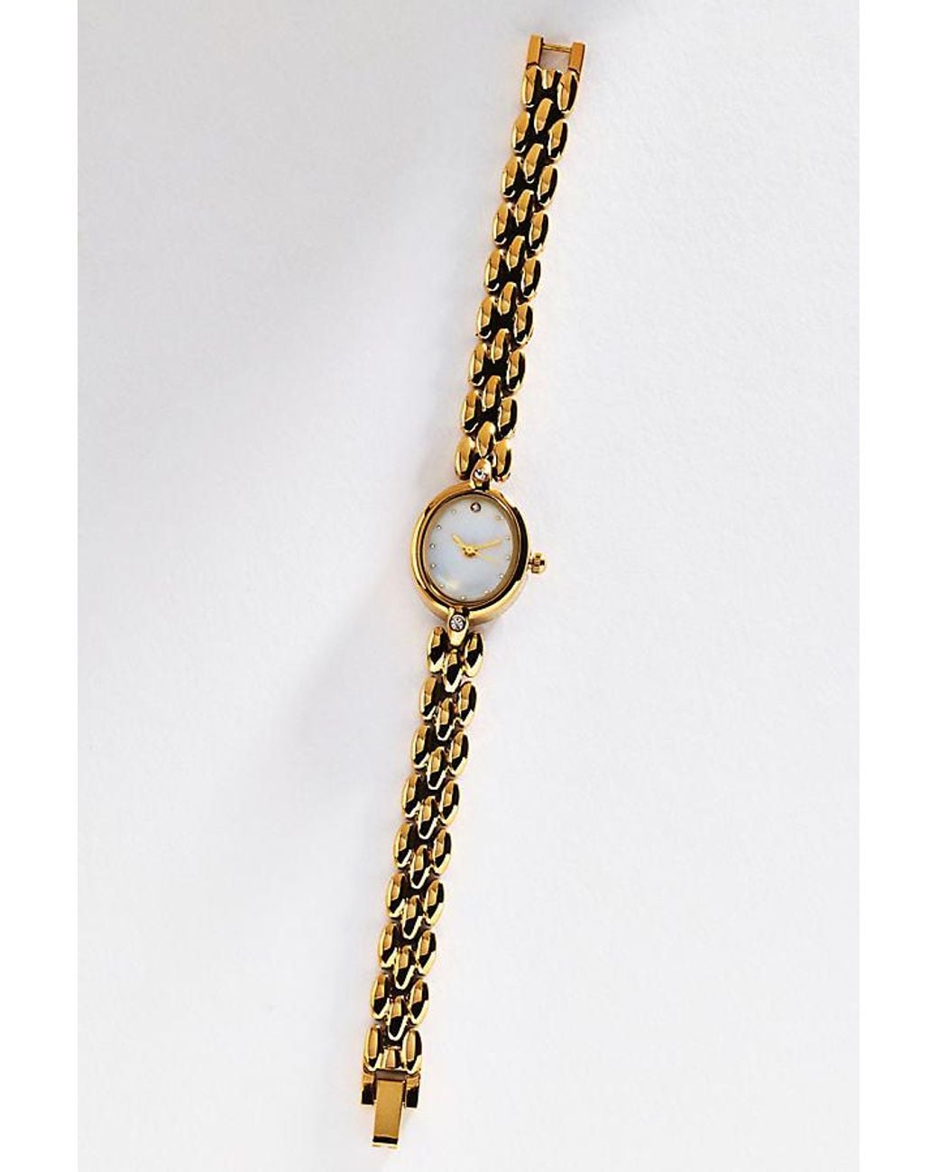 By Anthropologie Metallic Braided Metal Watch
