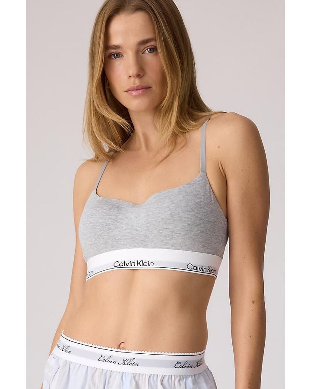 Calvin Klein White Lightly Lined Bralette