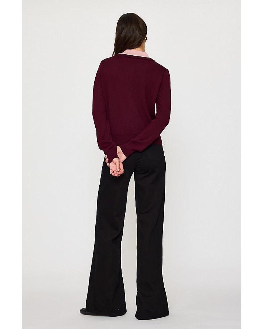GOOD AMERICAN Blue Good Waist Palazzo Jeans