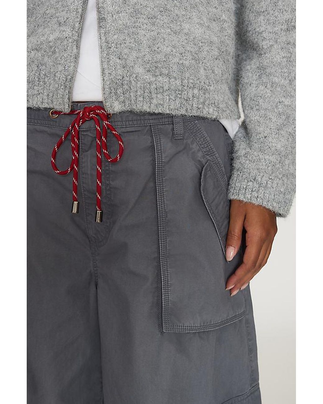 By Anthropologie Gray Tabby Tech Cargo Pants
