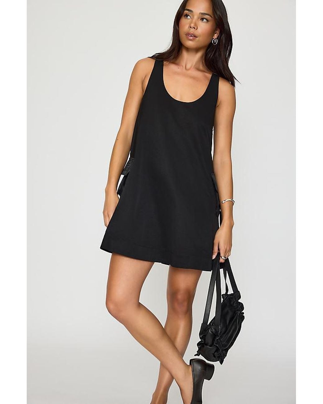 Damson Madder Black Cairo Mini Swing Dress
