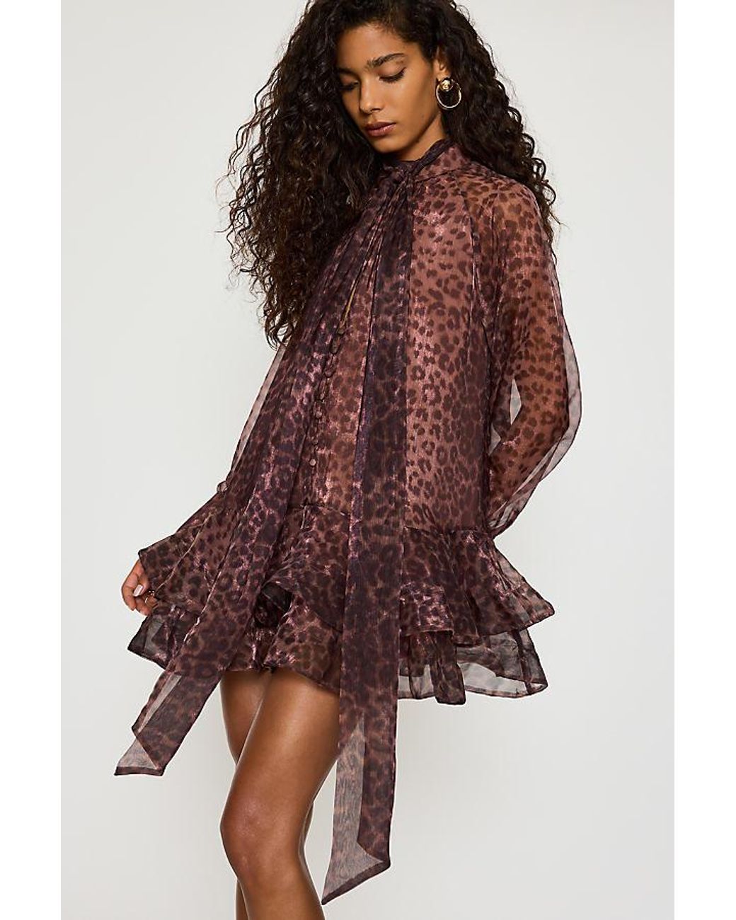 Bardot Red Adrie Babydoll Mini Dress