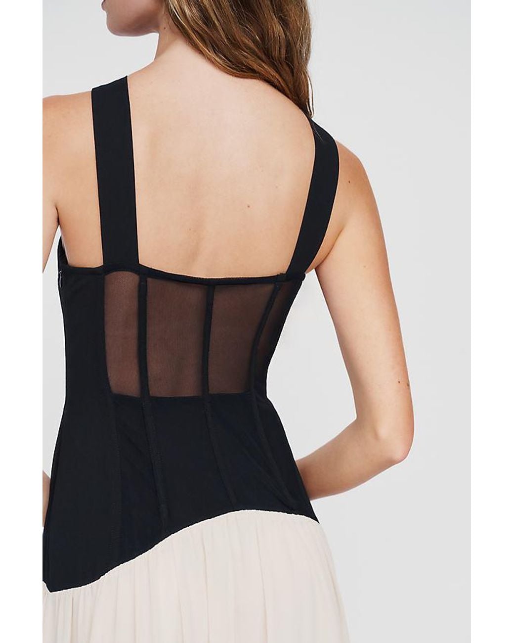 Siempre Black Knit Sheer Maxi Dress