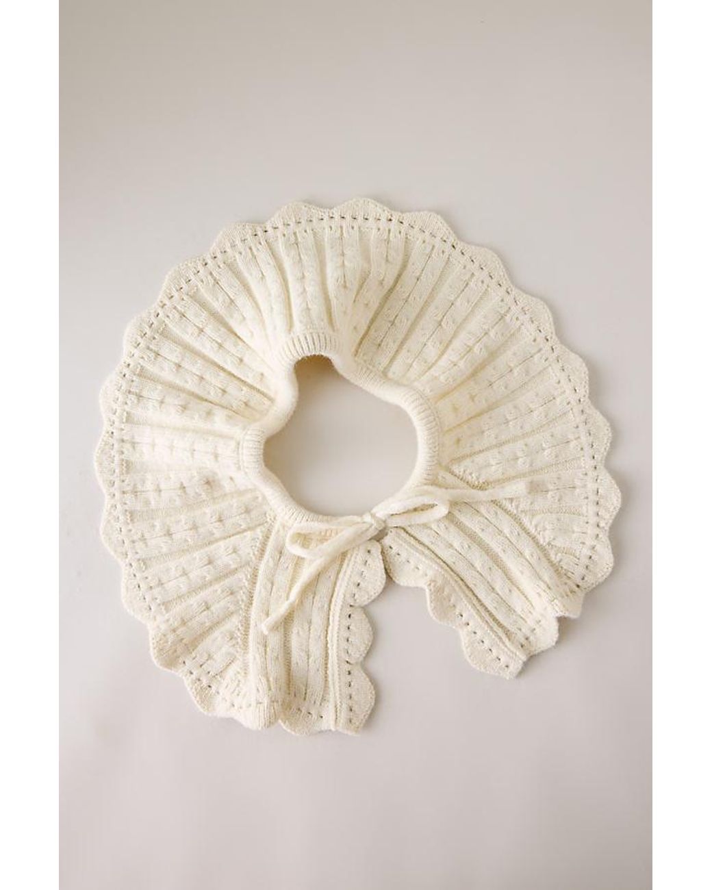 By Anthropologie Blue Knit Collar