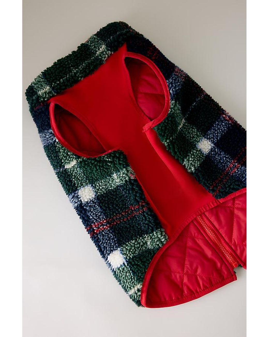Barbour Green Field Tartan Reversible Dog Coat