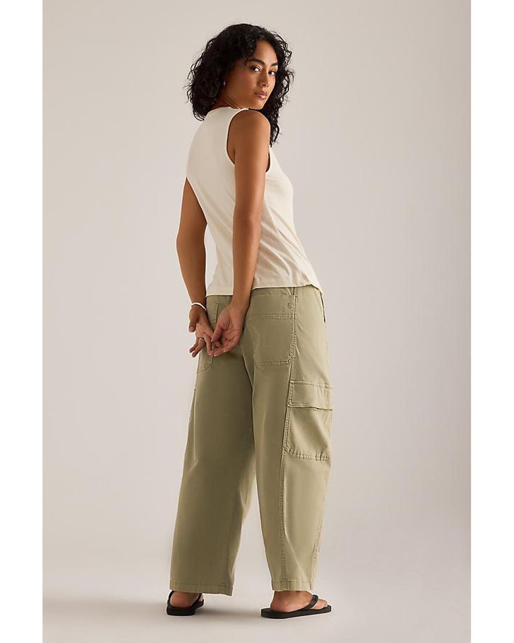 Varley Natural Latia Button Tank Top