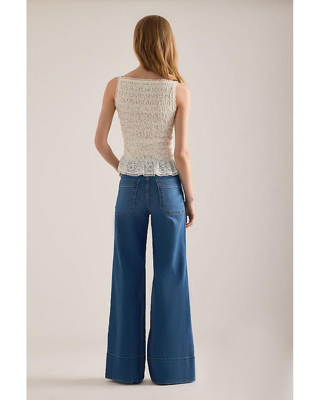 Pilcro Blue The Rylan High-Rise Flare Jeans By