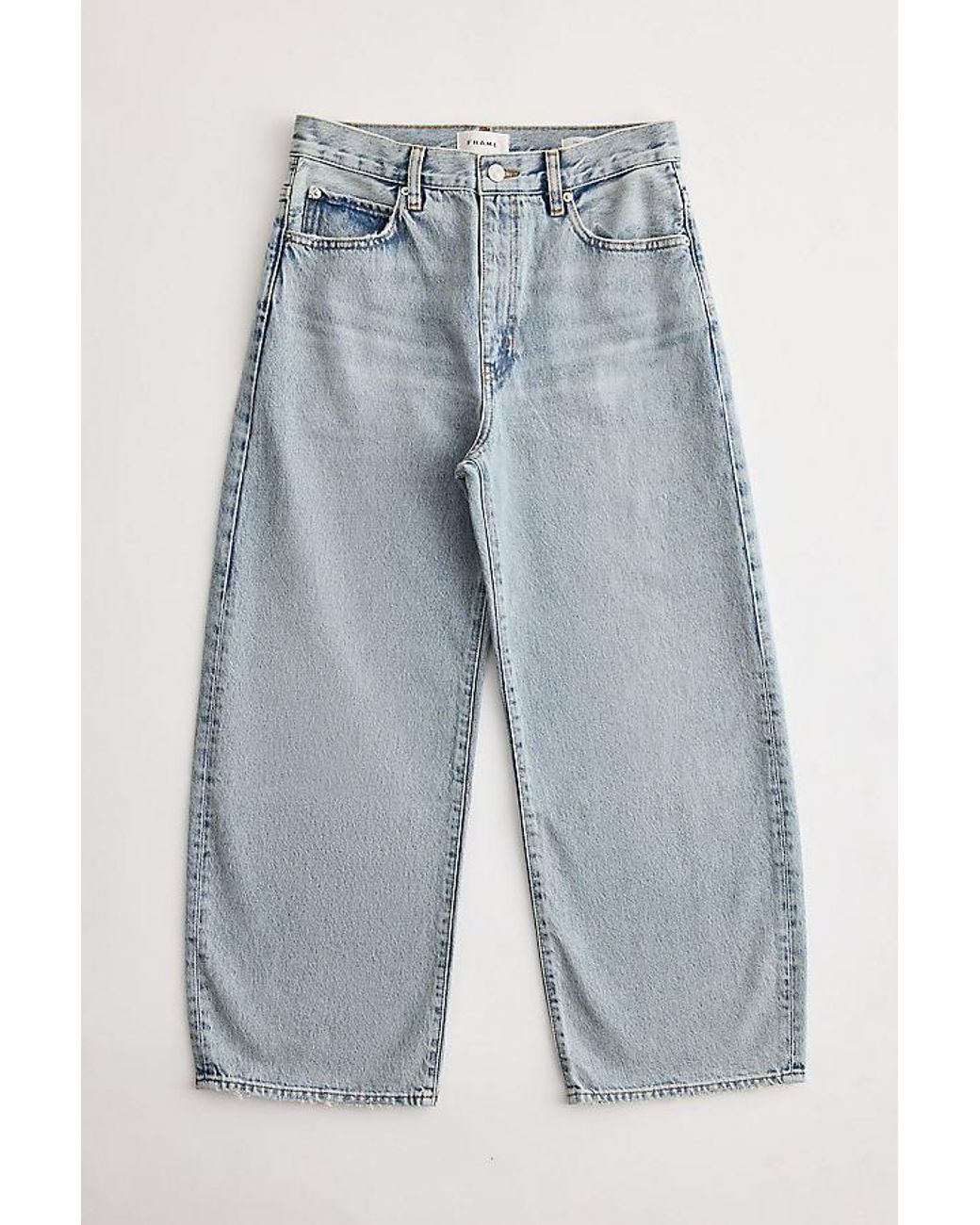 FRAME Blue The Bow Crop Jeans