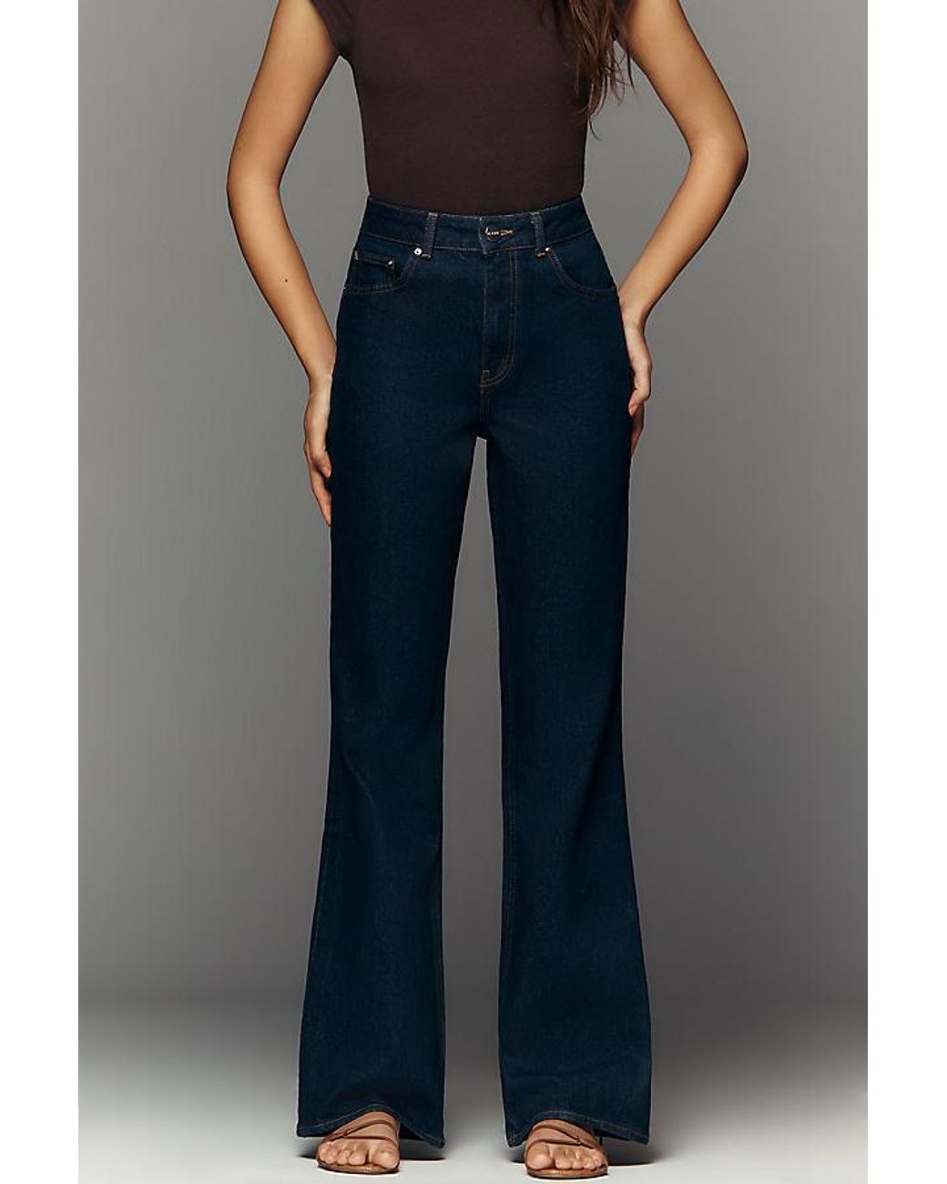 ALIGNE Blue Mid-Rise Flare Jeans