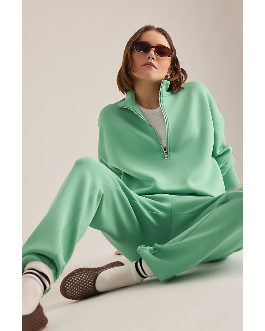 Varley Green The Rolled Cuff Joggers 28.5"