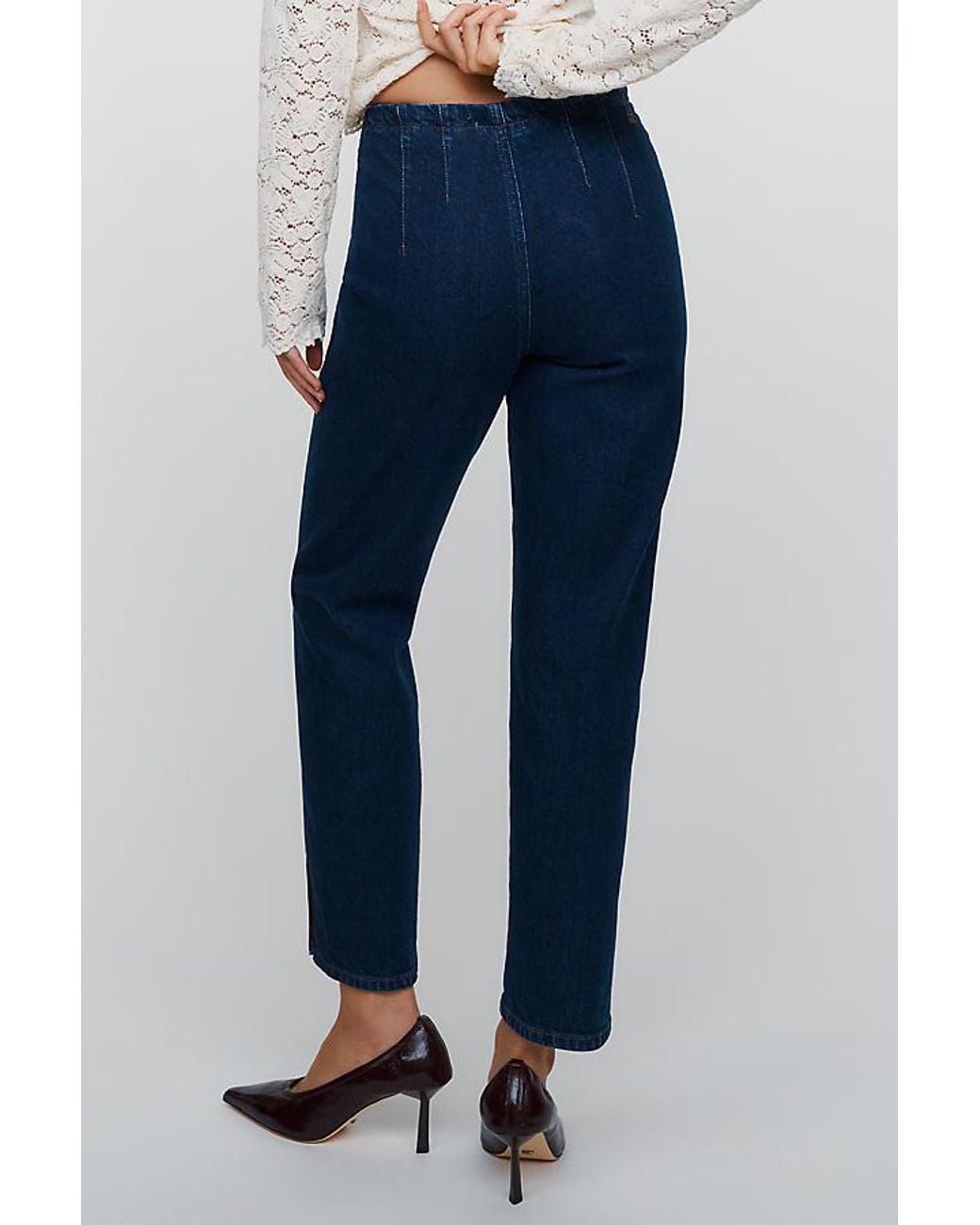 Maeve Blue Soirée Ready Mid-Rise Skinny Jeans