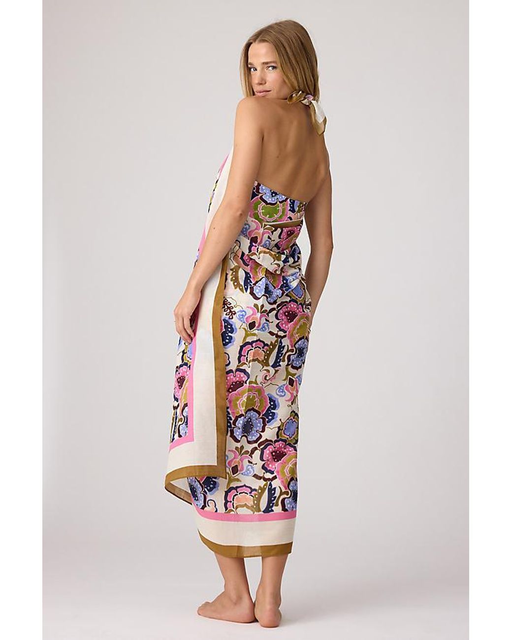 Seafolly White Sea Blossom Floral Sarong