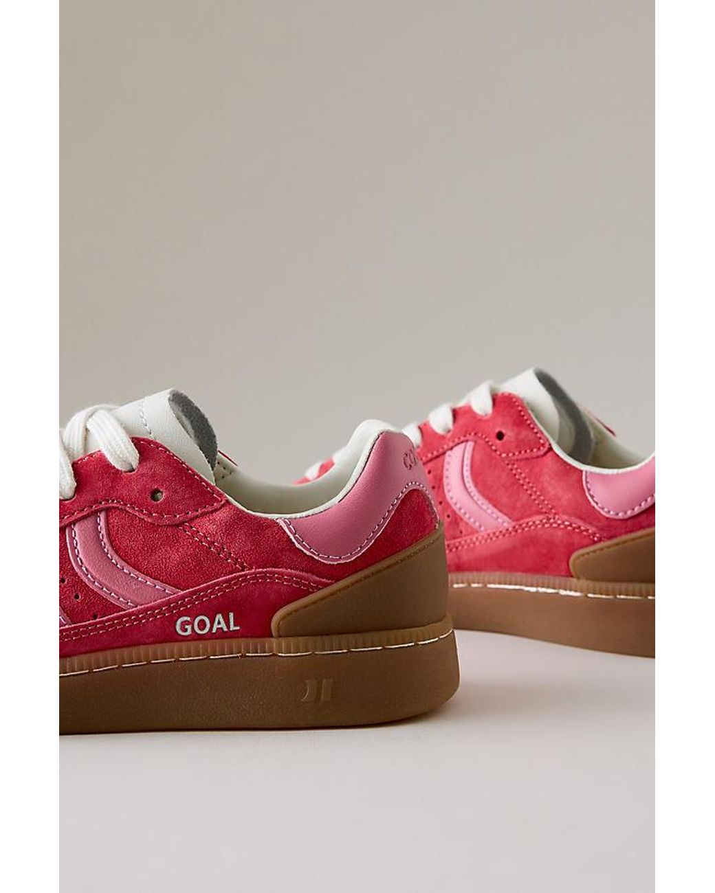 Coolway Red Goal Suede Trainers