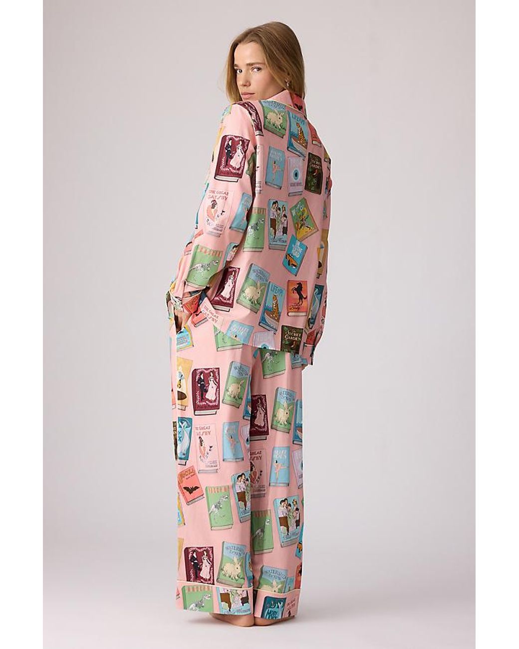 Karen Mabon Pink Books Long Pyjama Set