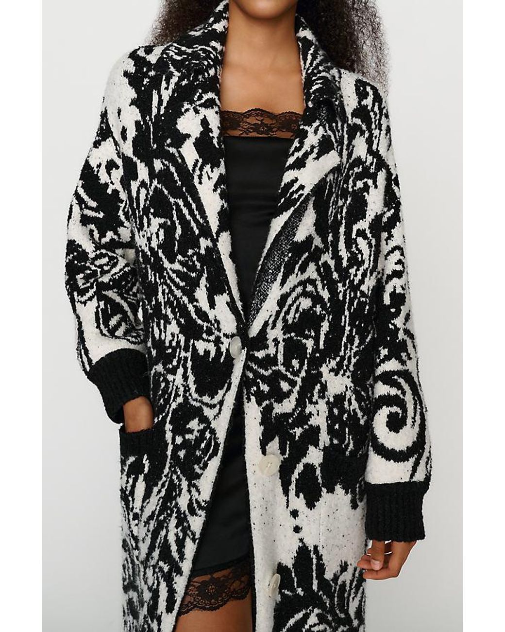 By Anthropologie Black Collared Duster Cardigan