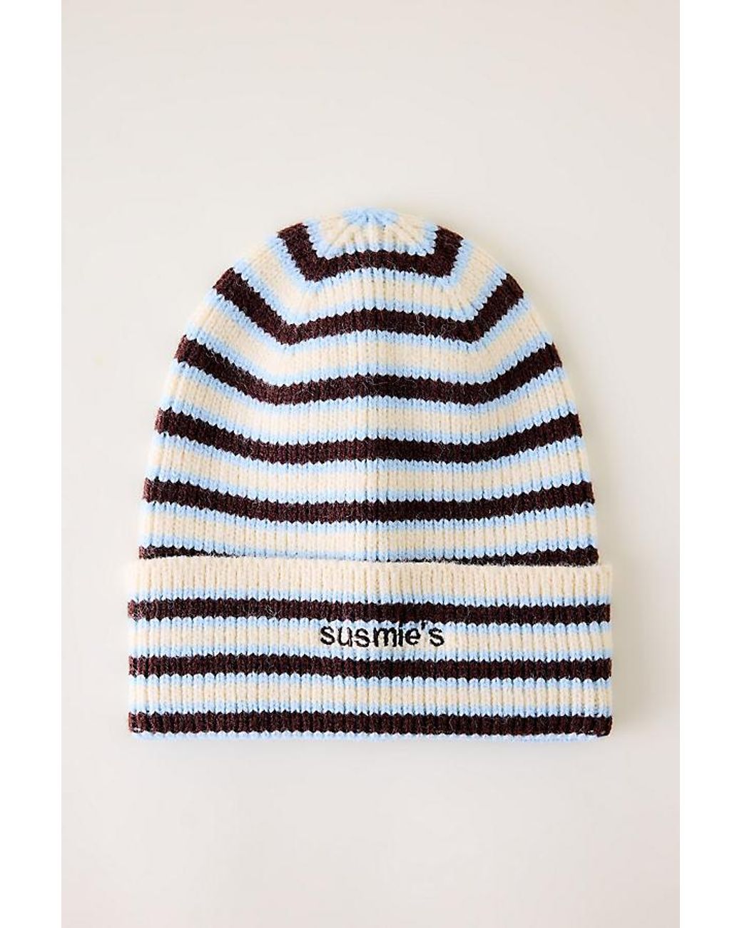 Susmie's Stripe Beanie in Grey | Lyst UK