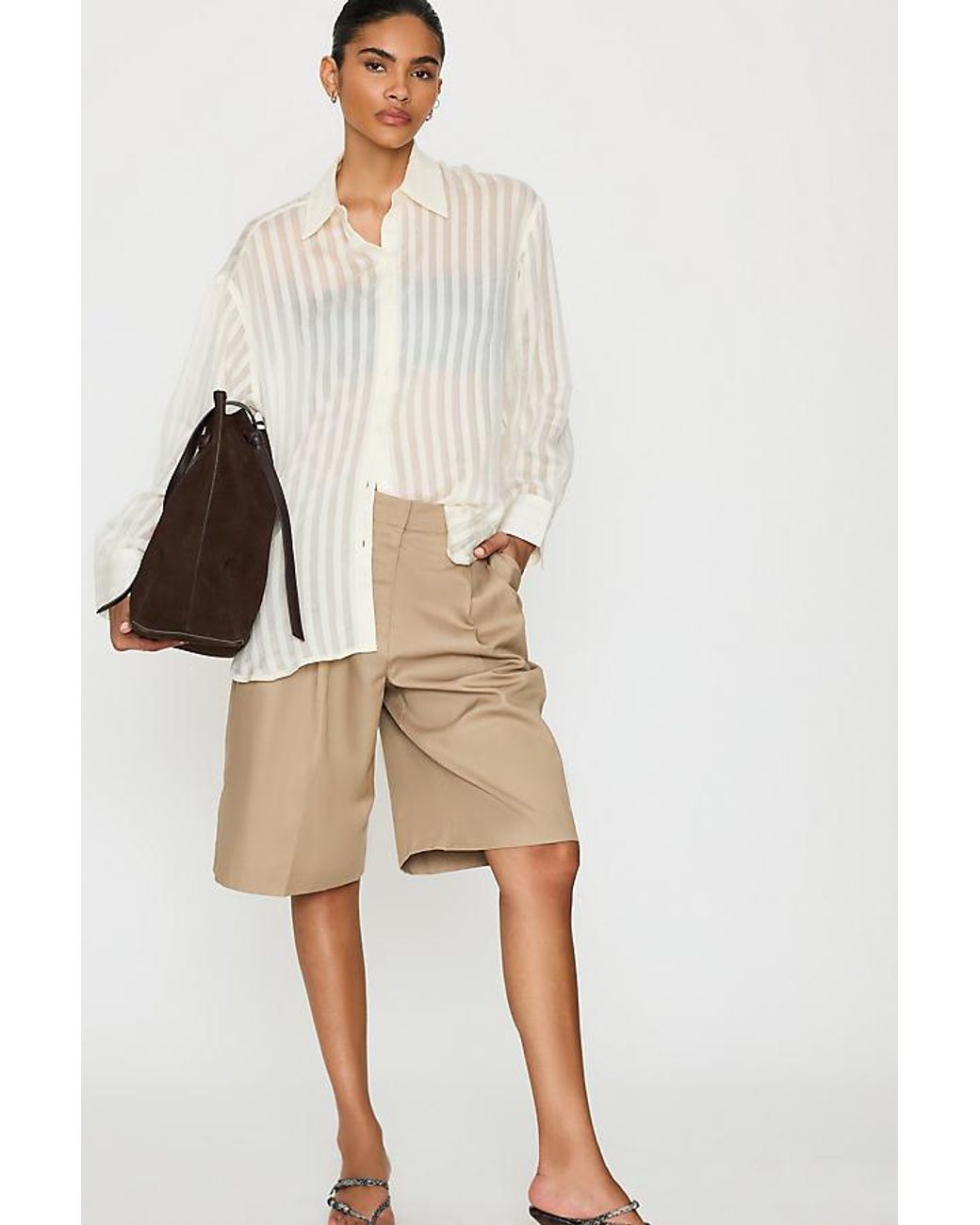 SELECTED Natural Amour Bermuda Shorts
