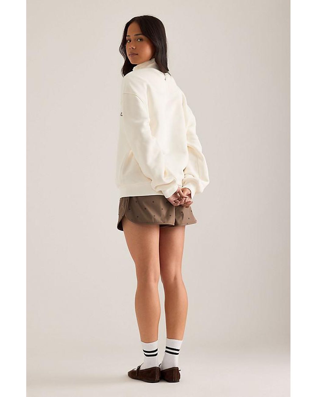 4th & Reckless Natural Tess High-Neck Sweatshirt