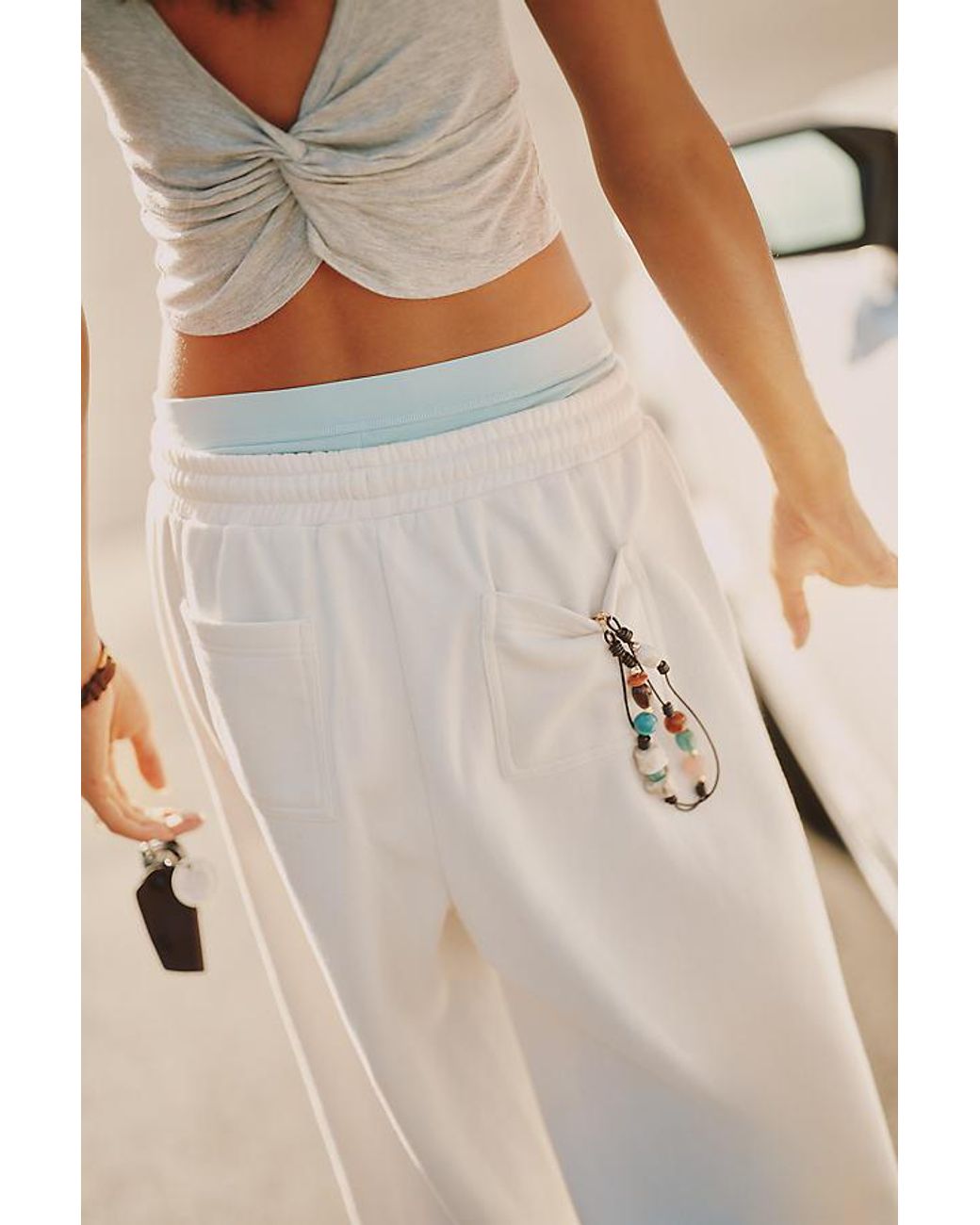 Daily Practice Gray Easy Mile Wide-Leg Joggers